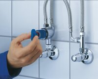 GROHE Grohtherm Micro 34487000 Thermostat für Waschtische, Verbrühschutz, konstante Temperatur, kinder- und seniorenfreundlich, Chromoberfläche