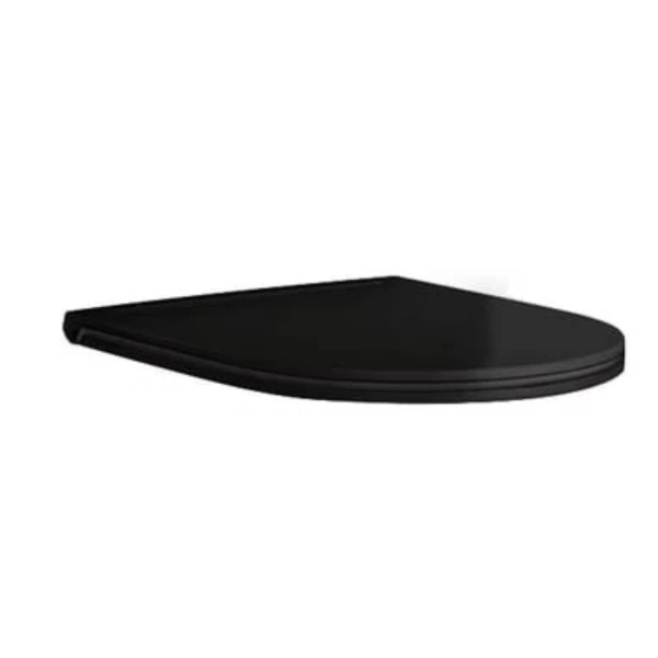 Scarabeo 5535B49 Moon toilet seat, removable, with soft-close mechanism, matte black