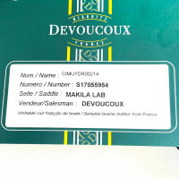 Devoucoux Makila saddle 17.5 inch, high-quality riding saddle, model S17055954, comfortable and durable