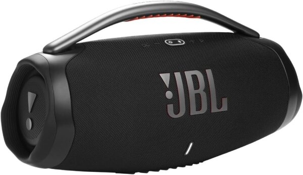 JBL Boombox 3 Bluetooth speaker, portable, waterproof, indoor and outdoor mode, 24-hour battery life, black
