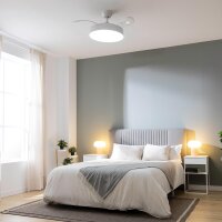 Cecotec EnergySilence Aero 4280 Deckenventilator 40W 106cm mit Lampe, Timer, 3 Lichtfarben, Sommer-Winter, Weiß