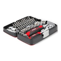 STIER 38-piece socket wrench and bit set 1/4" with versatile bits and robust design