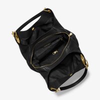 MICHAEL KORS LILLIE Large Hobo Bag aus schwarzem Leder, geräumig und elegant