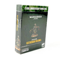 Warhammer 40,000 Astra Militarum Catachan Colonel Miniature, highly detailed, collectible figure, tabletop game accessory