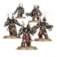 Warhammer 40k Chaos Space Marines Chaos Terminator Squad – Elite Warriors, Heavy Armor, Melee and Ranged Combat Equipment