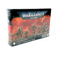 Warhammer 40k Chaos Space Marines Chaos Terminator Squad – Elite Warriors, Heavy Armor, Melee and Ranged Combat Equipment