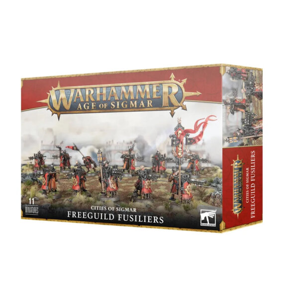 Warhammer Age of Sigmar 86-19 Cities of Sigmar Freeguild Fusiliers Miniature Game Set
