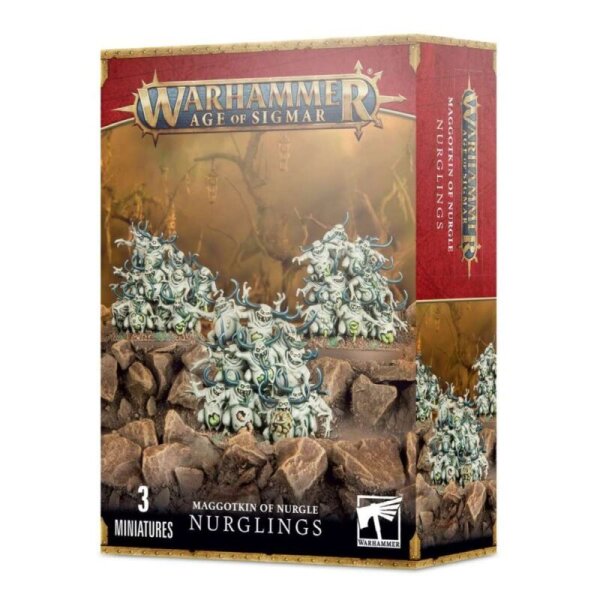 Warhammer Maggotkin of Nurgle Nurglinge Set of 3 detailed miniatures, models 97-18