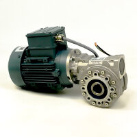 VARVEL FRS50/PC 25 mm worm gear with ELK IE2 electric motor 3 Mot. 2EL071M4B-FC-AO-L99, used with dent