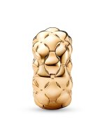 PANDORA Charm Pendant 762716C00 Clip with studded pattern, gold-plated, fashionable jewelry accessory