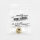 PANDORA Charm Pendant 762716C00 Clip with studded pattern, gold-plated, fashionable jewelry accessory
