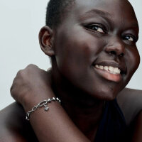 PANDORA Charm-Anhänger Mini Stern aus Silber, funkelnd, filigranes Design