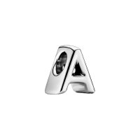 PANDORA Charm Pendant Letter A with Heart Details in...