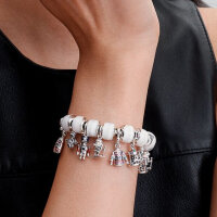 PANDORA Charm Pendant Skier in Silver – delicate winter sports motif, high-quality piece of jewelry