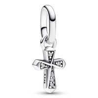 Pandora Charm Pendant Sparkling Cross in Silver, elegant...