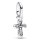 Pandora Charm Pendant Sparkling Cross in Silver, elegant jewelry pendant with glittering details