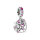 PANDORA Charm Pendant Family Tree Heart Silver Pink Filigree Personalizable
