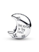 Pandora Charm-Anhänger Halbmond aus Silber – filigranes Design, hochwertiges Material, ideal für Armbänder