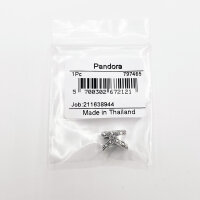 PANDORA Charm Pendant Letter K with Heart Details in Silver, Elegant Jewelry for Bracelets