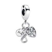 PANDORA Charm-Anhänger Familie Unendlichkeit aus...