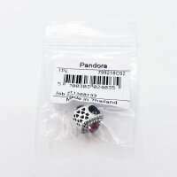 Pandora Charm-Anhänger 925 Silber Funkelndes Rotes Herz Schmuckanhänger Valentinstag Geschenk