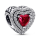 Pandora Charm Pendant 925 Silver Sparkling Red Heart Jewelry Pendant Valentines Day Gift