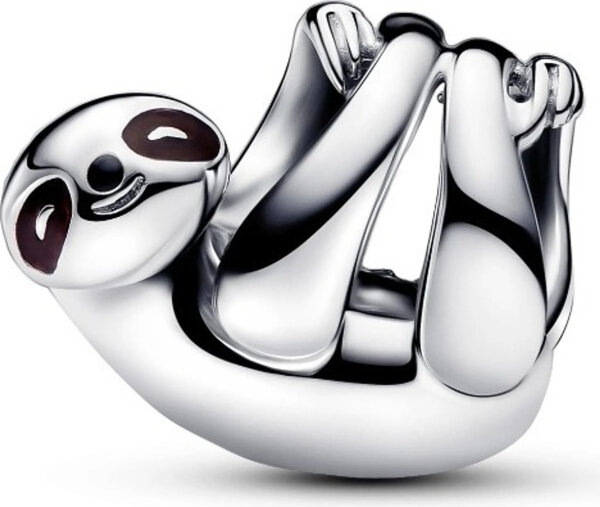 Pandora Charm-Anhänger Hängendes Faultier aus Silber, detailreich und hochwertig verarbeitet