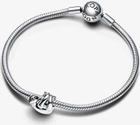 Pandora Charm-Anhänger Hängendes Faultier aus Silber, detailreich und hochwertig verarbeitet