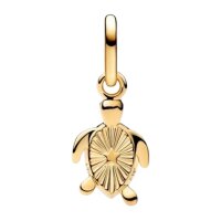 PANDORA Charm-Anhänger Grüne Schildkröte Gold Grün Schmuckanhänger Tiermotiv