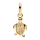 PANDORA Charm Pendant Green Turtle Gold Green Jewelry Pendant Animal Motif