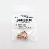 Pandora Charm-Anhänger Schmetterling rosévergoldet, mehrfarbig, filigranes Design