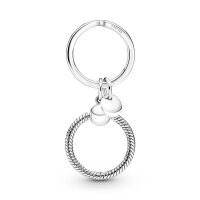 PANDORA Charm Keyring in Silver, elegant design,...