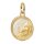 Pandora charm pendant locket Pegasus in gold and white, delicate design, elegant jewelry decoration