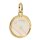 Pandora charm pendant locket Pegasus in gold and white, delicate design, elegant jewelry decoration