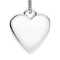 PANDORA Silberanhänger Herz, gravierbar, personalisierbarer Schmuck, elegantes Design