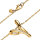 Pandora womens necklace with heart pendant, gold-plated, elegant jewelry, timeless design