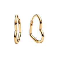 Pandora womens earrings, asymmetrical heart design,...