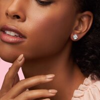 PANDORA Ohrstecker aus Silber, zeitloses Design, elegante Schmuckstücke für Damen