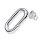 PANDORA Single Silver Stud Earrings, Elegant Jewelry for Women, Minimalist Design