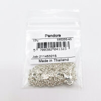 Pandora Damen-Halskette 45cm Silber, schlichtes Design ohne Anhänger, eleganter Schmuck