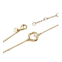 Pandora Damen-Armband 20cm mit Perle, Gold und...