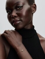 Pandora womens bracelet 20cm with pearl, gold and white, elegant piece of jewelry