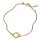 Pandora womens bracelet 20cm with pearl, gold and white, elegant piece of jewelry