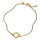 Pandora Damen-Armband 20cm mit Perle, Gold und Weiß, elegantes Schmuckstück