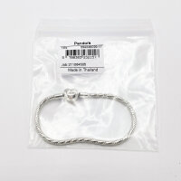 Pandora Silber Armband 17cm Schlangenband mit Herz Anhänger Schmuckstück elegant