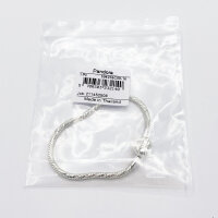 PANDORA Snake Chain Bracelet 16cm Silver with Heart Clasp...