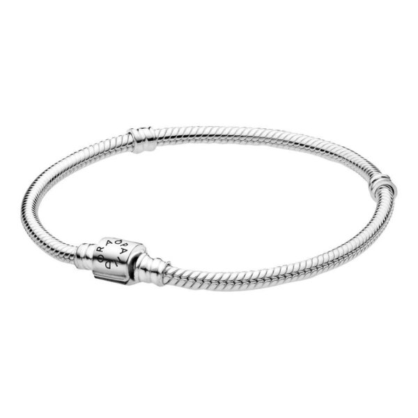 PANDORA Schlangen-Gliederarmband 17cm aus Silber, elegantes Schmuckstück