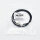 Pandora leather bracelet 35cm, double wrap, black-silver, fashion accessory