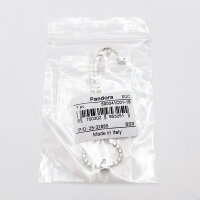 Pandora bracelet 18cm, silver, heart pavé tennis design with sparkling heart motif in the center