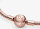 Pandora Moments Armband 18 cm, Schlangenkette, Roségold, eleganter Schmuck